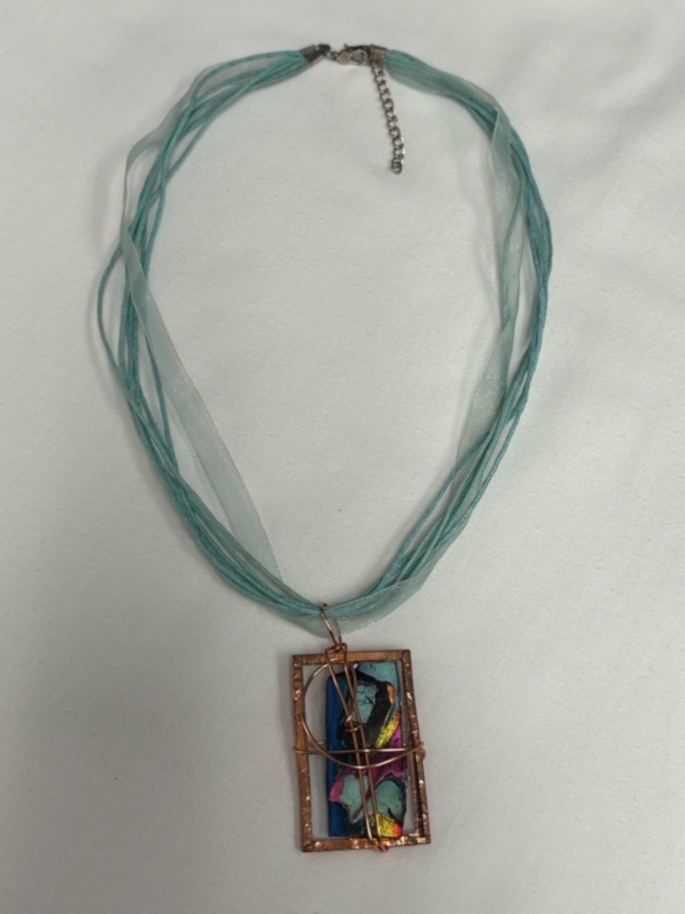 Multicolor Pendant Statement Necklace